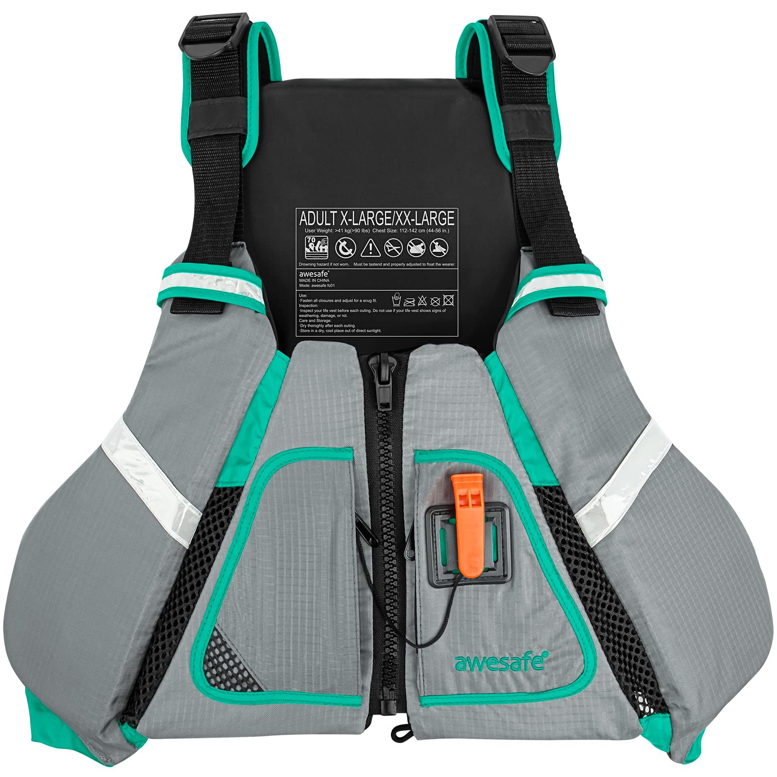 Amazon.com: awesafe Adult Watersport Universal Vest : Sports